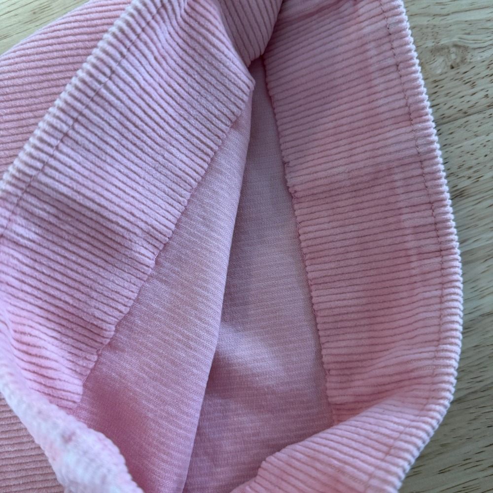 Gap High Rise Wide Leg Crop Corduroy Pants Size 8 Light Pink Stretch *Hemmed - Picture 11 of 12